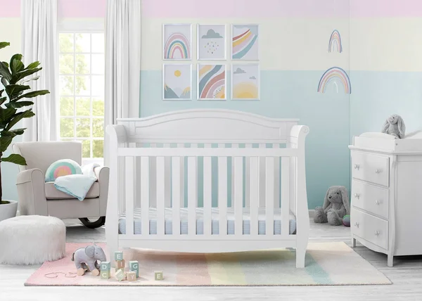 Delta Children Lancaster 4-in-1 Convertible Crib - Dark Chocolate