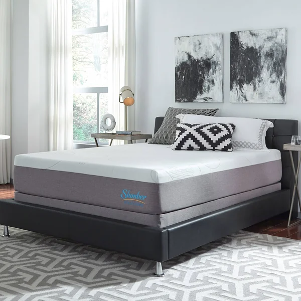 Slumber Solutions Choose Your Comfort 12-Inch Gel Memory Foam Mattress Set - California King - Firm