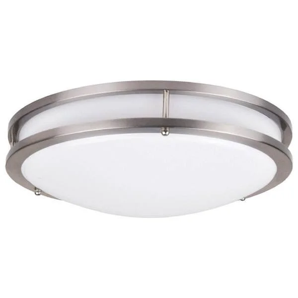 Naturaled LED16FMM-196L/840-NI 4000K 26W Nickle LED Modern Flush Mount by HomElectrical