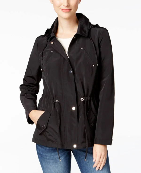 Charter Club Water-Resistant Hooded Anorak Jacket, Created for Macy&s - Ravishing Red