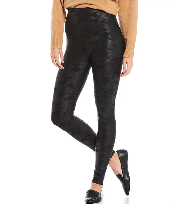 Hue Leggings Layering Weightless High Rise - Black Camo S
