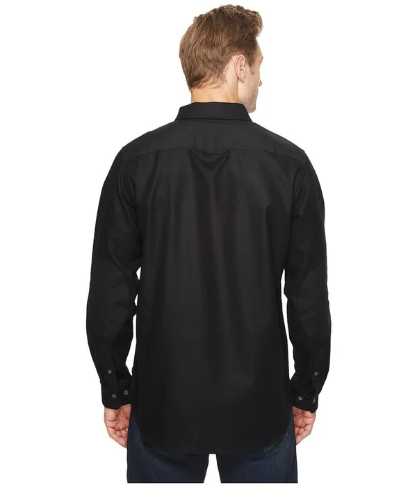 Fjallraven - Men's Ovik Re-Wool Long Sleeve Shirt - Black, S