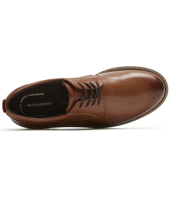 Rockport Men's Marshall Plain Toe Oxford - Size: 9, Brown
