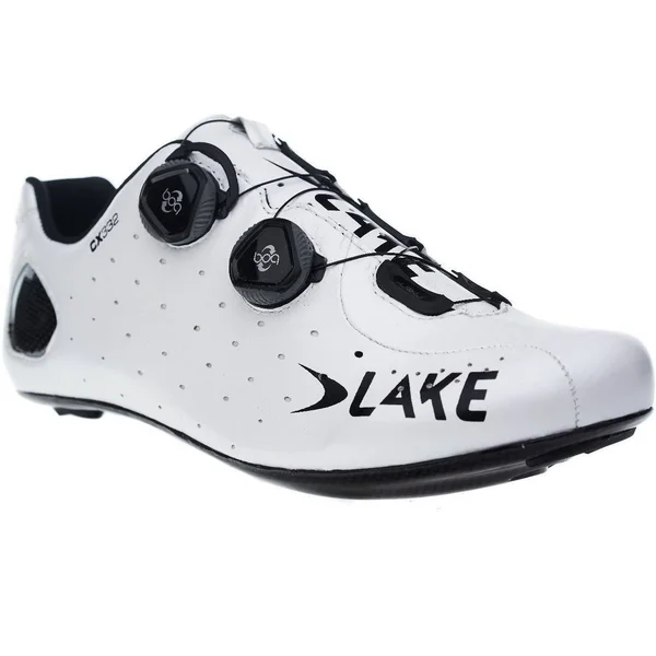 Lake CX332 Wide Cycling Shoe - Men's White, 47.0