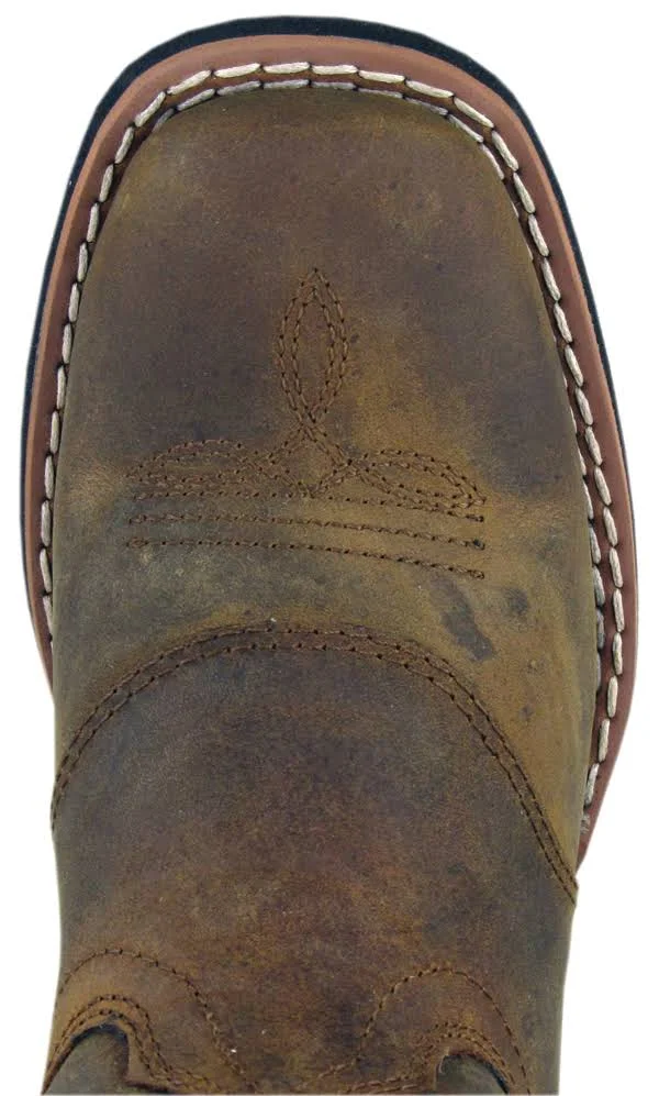 Smoky Mountain Sedona Western Boots - Kids - Brown Distress