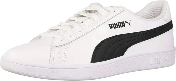 Puma Men's Smash V2 Sneaker White/Black 8