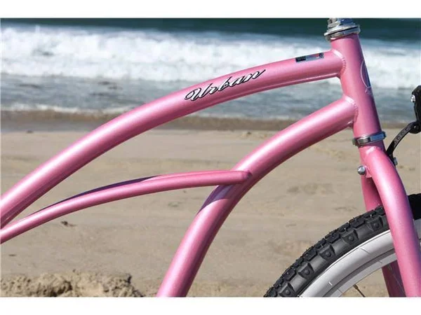 Firmstrong 24 inch Urban Lady Single Speed - Women's Beach Cruiser Bike Pink
