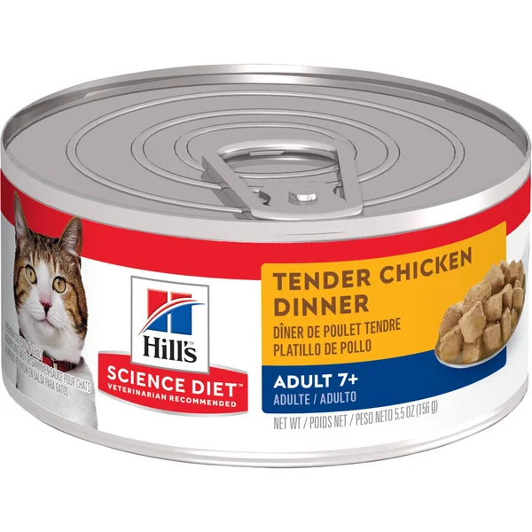 Science Diet Mature Adult Cat Food - Tender Chicken Dinner - 5.5 oz can