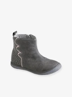 Leather Boots for Girls - Designed for Autonomy Grey