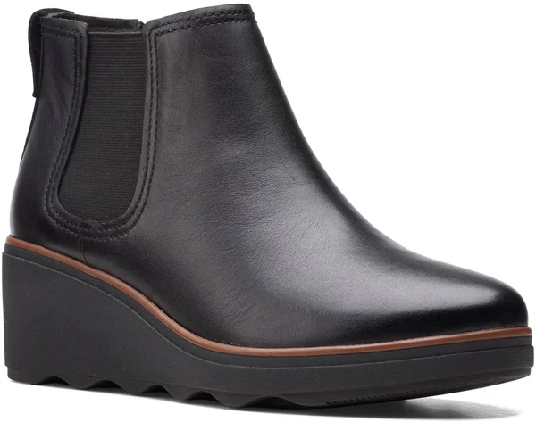 Clarks Women's Collection Mazy Tisbury Boots - Black Leather