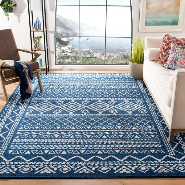 Safavieh Tulum Rug Collection TUL268A - Ivory - Grey - 9& x 12&