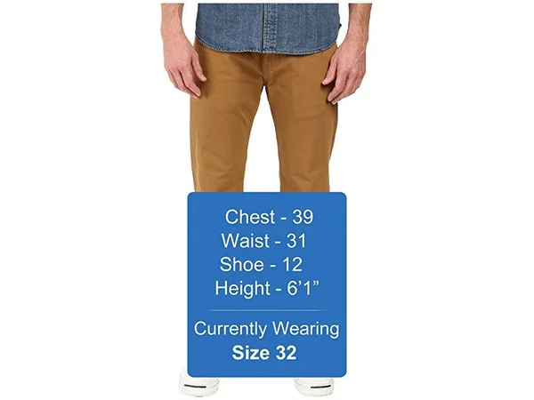 Levi&s Men's 505 Regular Fit Jeans - Size: 33X32, Caraway - Slub Twill