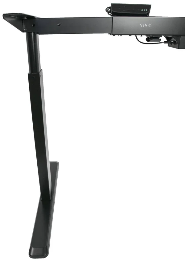 Vivo Black Electric Stand Up Desk Frame Workstation - Single Motor