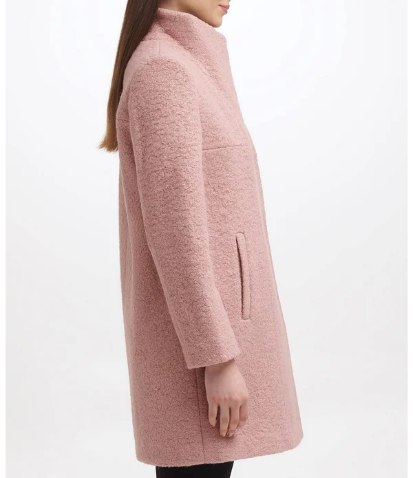 Kenneth Cole New York Women's Pressed Wool-Blend Boucle Coat