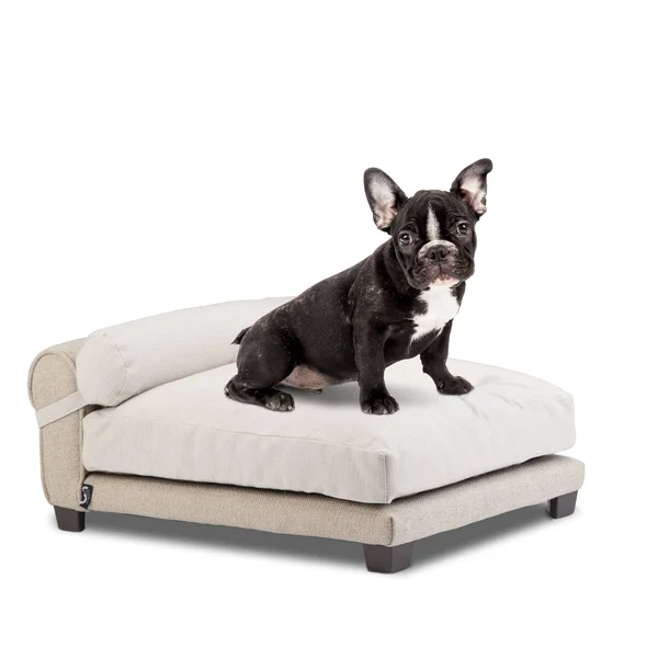 Club Nine Pets Belmont Orthopedic Dog Bed - Medium, Linen.