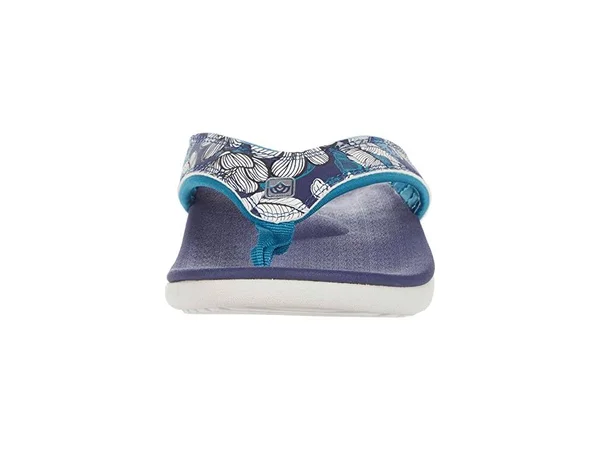 Spenco Yumi Tropical Women's Sandals Navy : 6 D - Wide