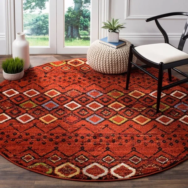 Safavieh 6&-7x22 x 6&-7x22 Square Amsterdam AMS108A Ivory, Grey Rug
