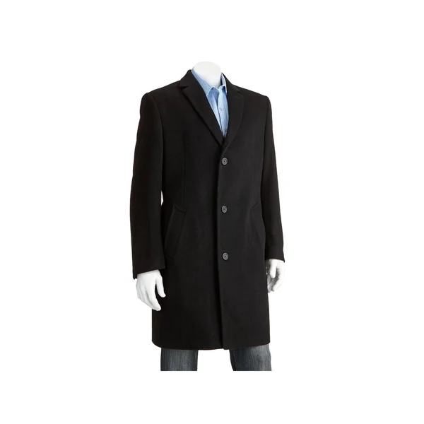 Jean Paul Germain Jeffrey Wool Blend Topcoat - Men's, Black, Size 44 Long