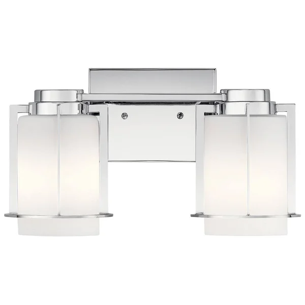 Kichler 45947CH Chagrin Chrome 2 Light Vanity