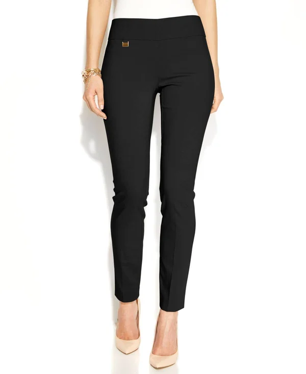 Alfani Petite Tummy-Control Pull-On Skinny Pants - Petite & Petite Short, Created for Macy&s - Modern Navy - Size 6p