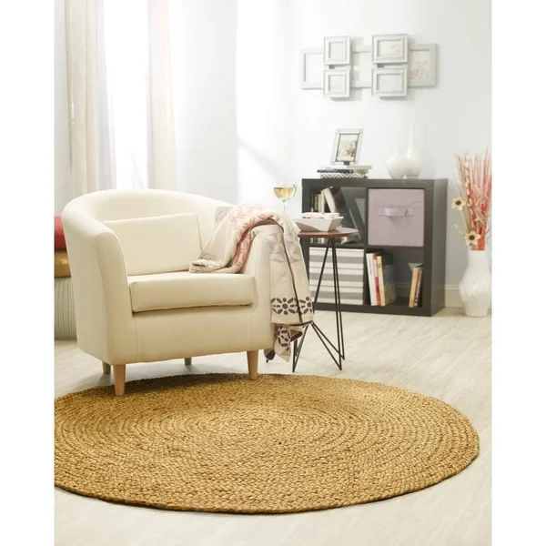Fab Habitat Yellowstone Braided Jute Blend Rug - 8' Round, Natural
