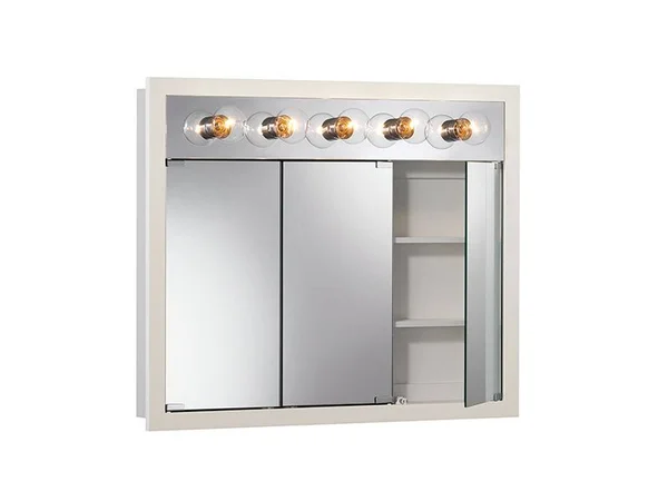 Jensen Granville 36x22x30x22 Classic White Medicine Cabinet - Surface Mount, 755379