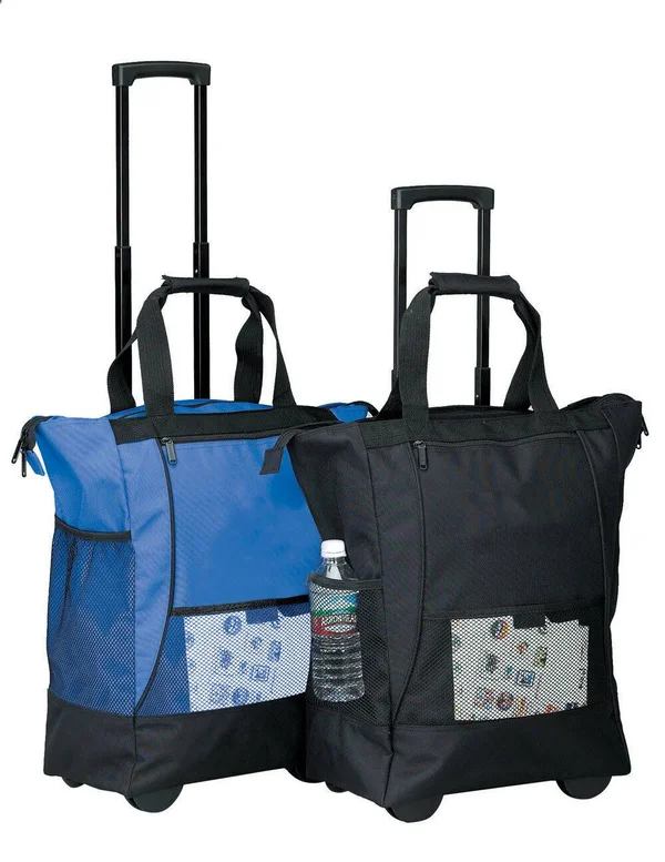 on The Go Rolling Tote - Blue