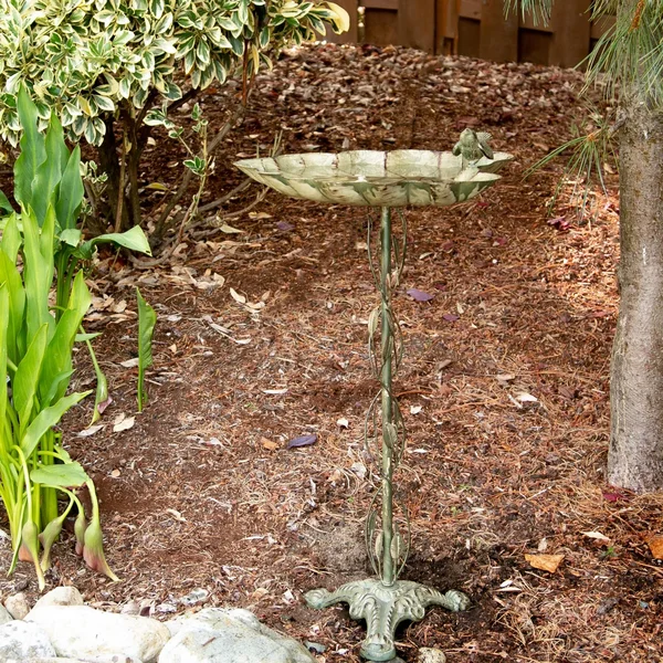 Zingz & Thingz Speckled Green Birdbath