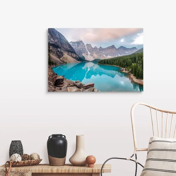 Moraine Lake - Banff National Park, Alberta, Canada, Canvas Wall Art, 36x24, Great Big Canvas