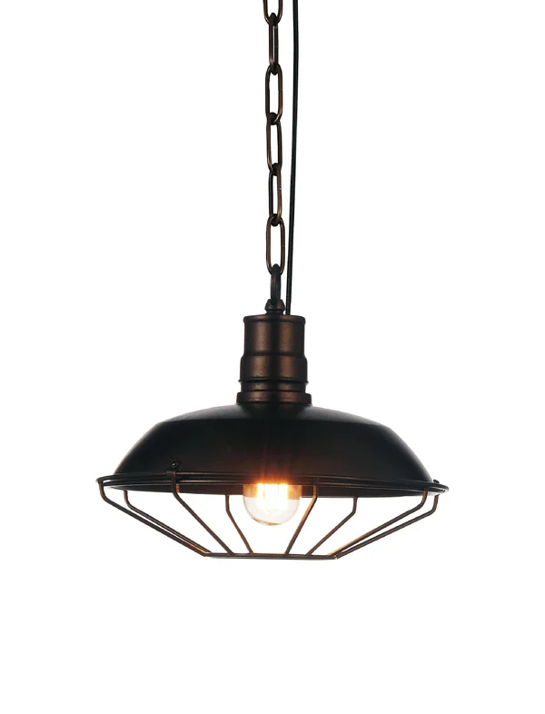 CWI Lighting 9611P11-1-126 Morgan 1 Light Down Mini Pendant with Chocolate Finish