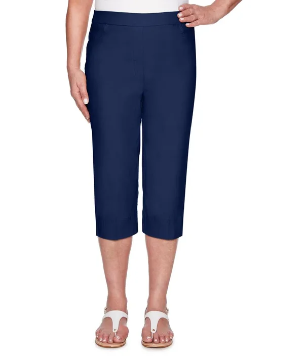 Alfred Dunner Women's Plus Size Clam Digger Capris