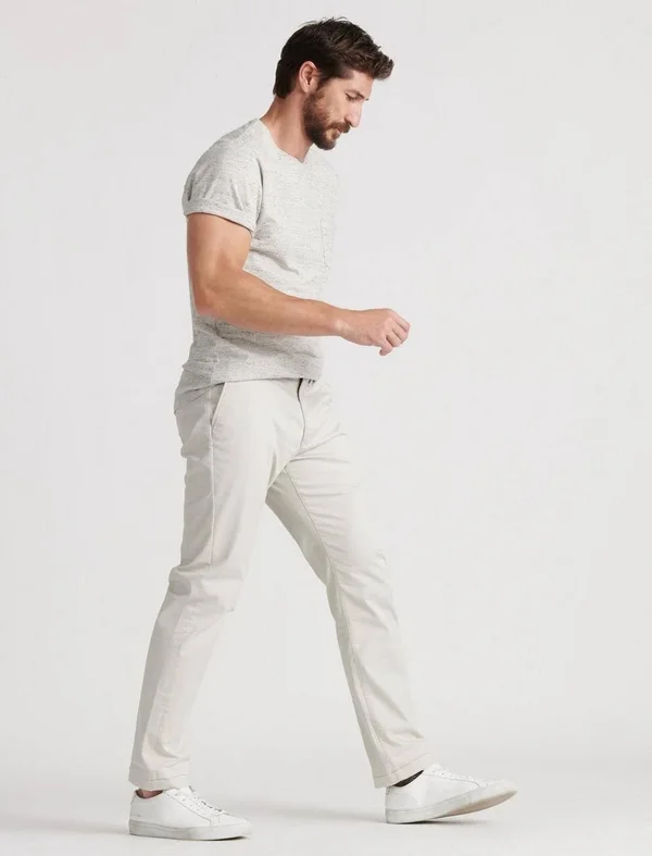 410 Coolmax Stretch Chino Pant - Lucky Brand Men's Chino Pants in Moonstruck Cream, Size 38 x 30