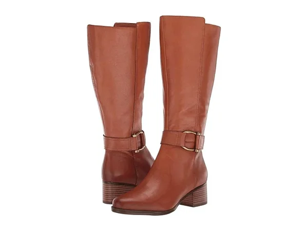 Naturalizer Women's Daelynn Wide Calf Knee High Boot, Size: 6.5, Light Leather