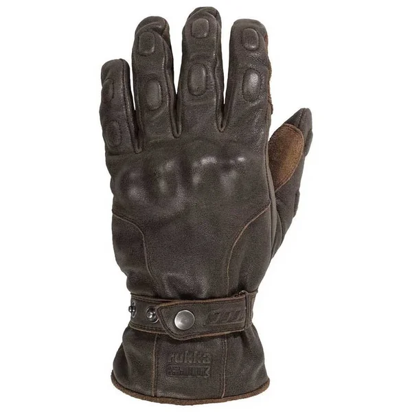 Rukka Beckwith Motorcycle Leather Gloves (Brown)