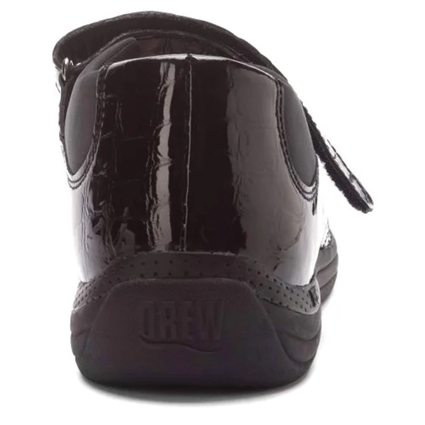 Drew Rose - Women's Mary Jane - Black Croc 8.5 W