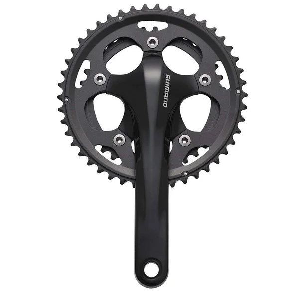 Shimano CX50 10-Speed Double Road Bicycle Crank Set - FC-CX50 (Black - 175 x 36/46)