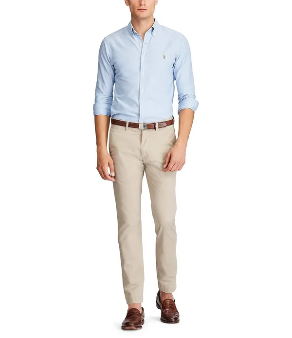 Polo Ralph Lauren Men's Slim-Fit Stretch Chino Pants - Khaki Tan