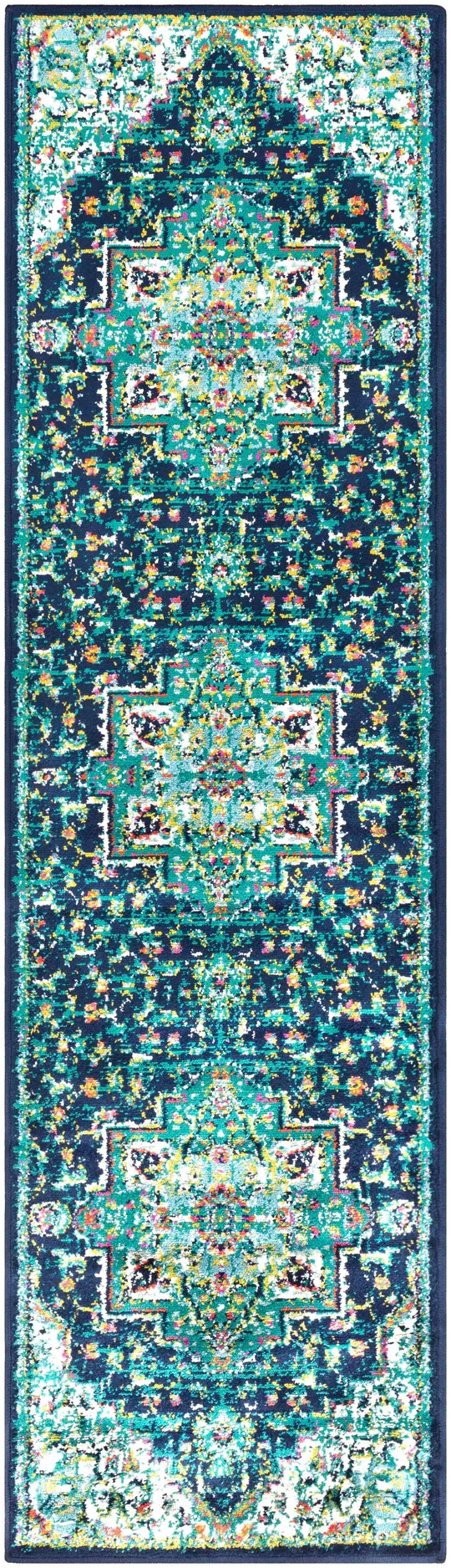 Surya Paramount PAR-1107 Teal Area Rug 8&10x22 x 12&9x22