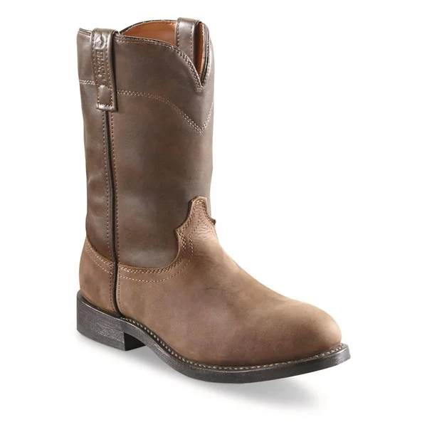 Guide Gear Men's Roper Western Boots, 9.5 2E, Brown