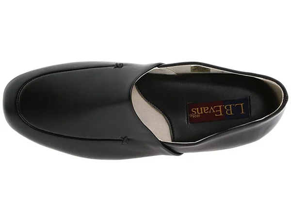 L.B. Evans Duke Opera Men's Slippers - Black, 10.5