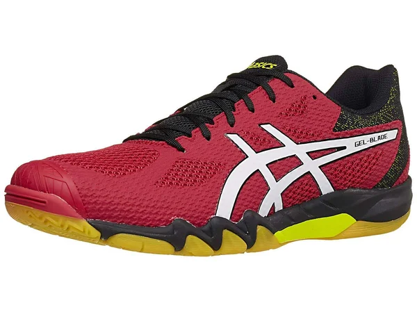 Asics Men's Gel-Blade 7 Badminton Shoe, Size: 14, Speed Red/White