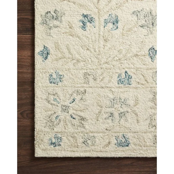 Loloi Norabel NOR-02 Ivory Grey Rug - 8 ft 6 in x 12 ft