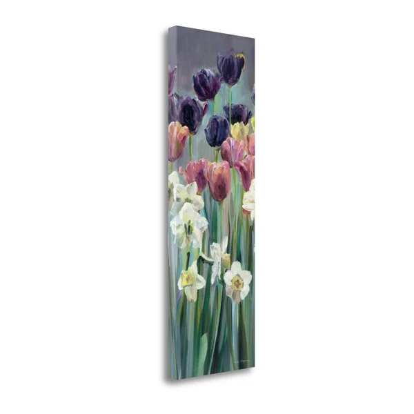 Tangletown Fine Art Grape Tulips Panel II by Marilyn Hageman - Giclee Print on Gallery Wrap Canvas
