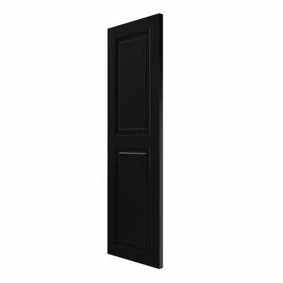 Ekena Millwork CWR15X029BLC 15x22W x 29x22H Exterior Composite Raised Panel Shutters (Per Pair), Black
