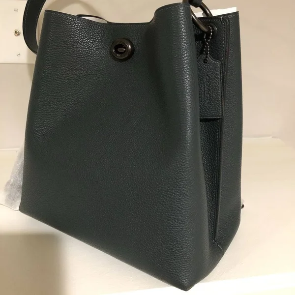 Coach Charlie Bucket Bag - Women's Purses - Pewter/Pine Green