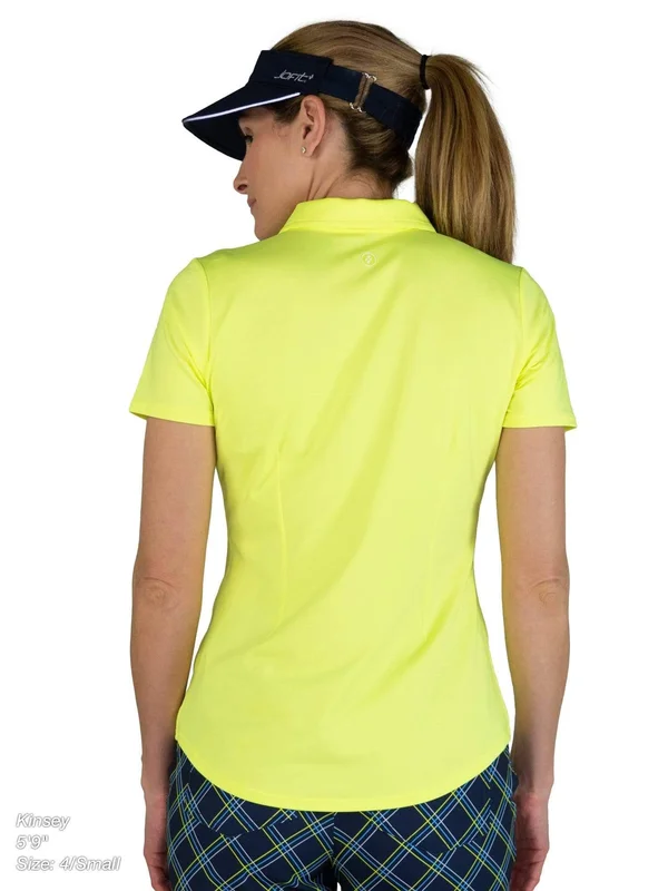 Jofit Women's Performance Polo Shirt in Citron Size Small