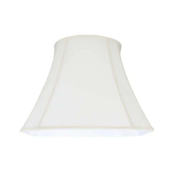 Aspen Creative Corporation 18 in. x 15 in. Off White Bell Curve Corner Lamp Shade
