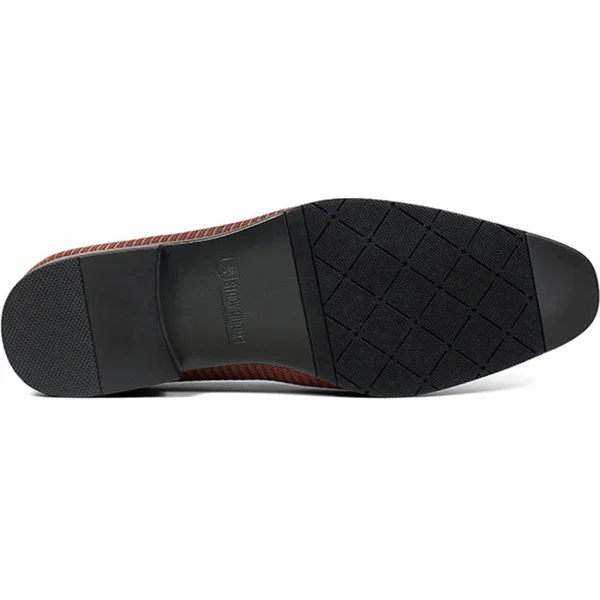 Men's Stacy Adams Tazewell Plain Toe Tassel Slip-On - Size: 12, Red