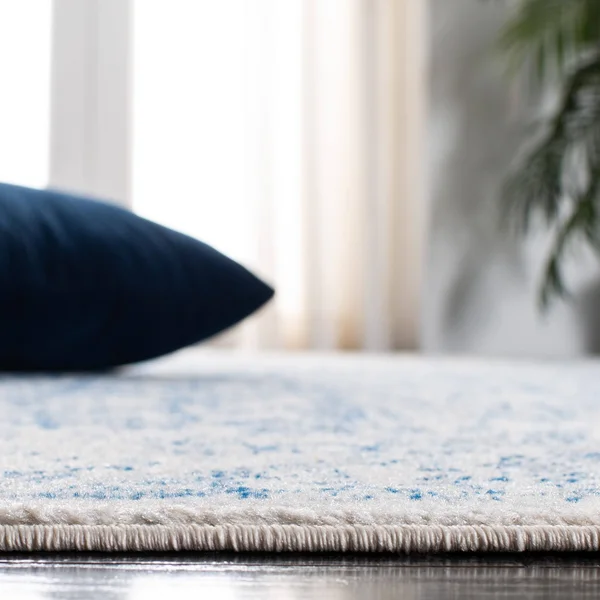 Safavieh Evoke Rug Collection EVK256N - Ivory - Navy - 9& x 12&