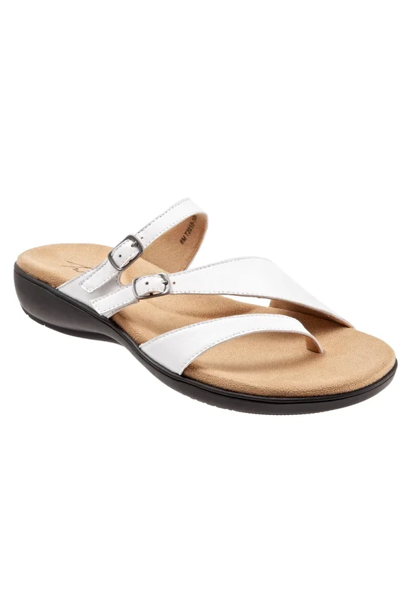 Trotters Ricki - Women's Sandal - White 10 Wide